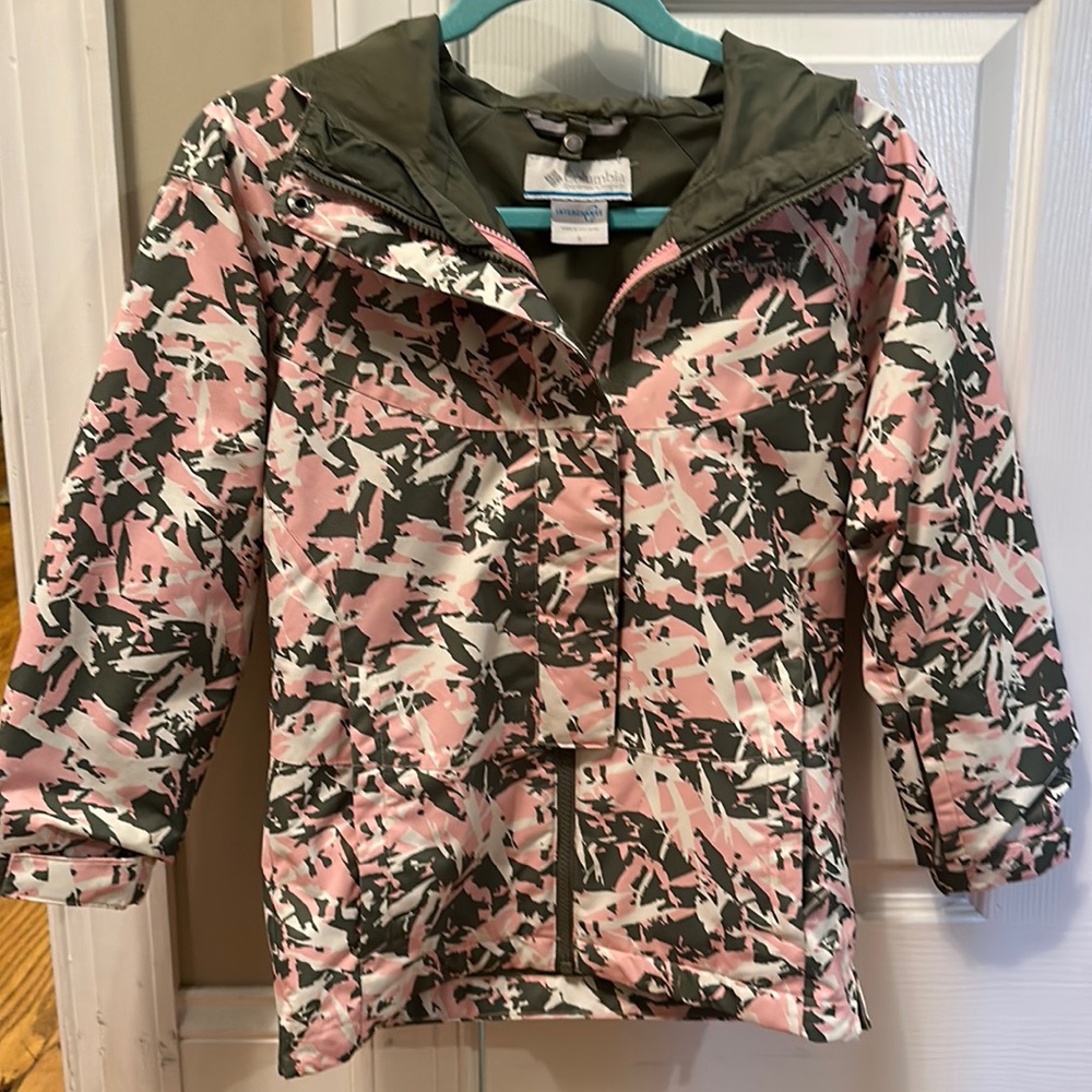 Girls Size S Columbia interchange waterproof shell